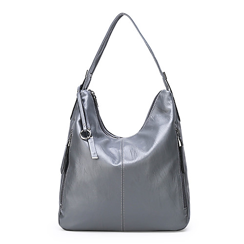 

Women's Zipper PU Crossbody Bag Solid Color Black / Brown / Red