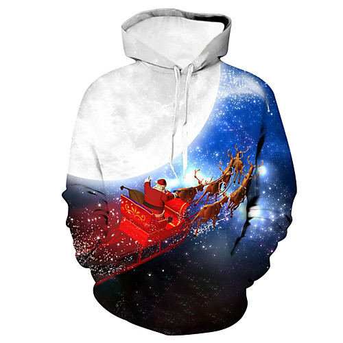 

Men's Casual / Christmas Hoodie - 3D Red US32 / UK32 / EU40