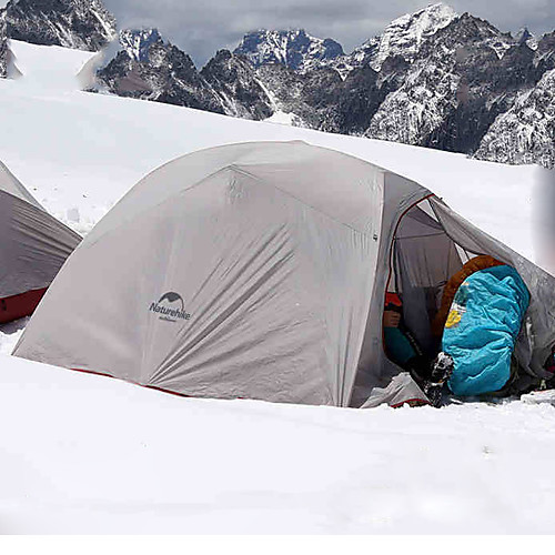 

Naturehike 3 человека Туристические палатки На открытом воздухе С защитой от ветра Дожденепроницаемый Быстровысыхающий Двухслойные зонты Карниза Палатка >3000 mm для силикагель Ткань ""Оксфорд""