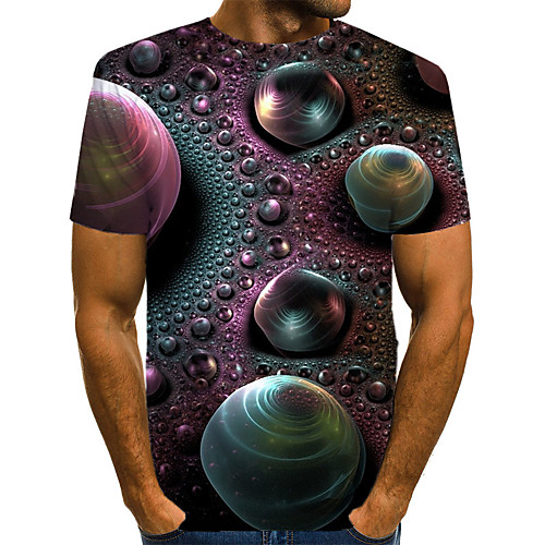 

Men's Daily Sports T-shirt - 3D / Animal Purple