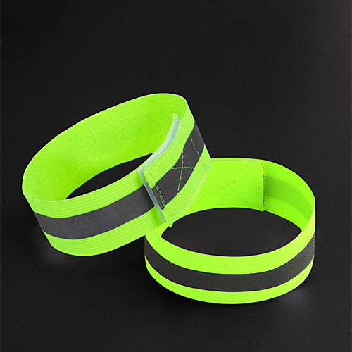 

Bike Light Reflective Band Safety Reflectors Bicycle Cycling Portable Adjustable Lightweight 0 lm Green Everyday Use Cycling / Bike