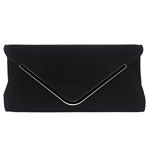 

Women's Velvet Evening Bag Solid Color Black / White / Blushing Pink