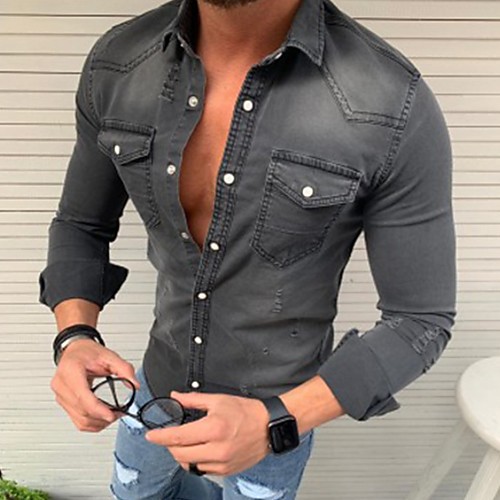 

Men's Daily Shirt - Solid Colored Black