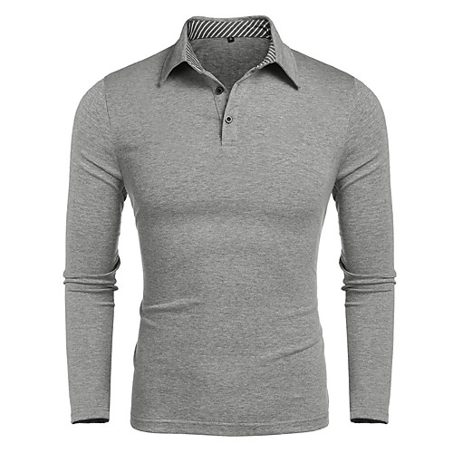 

Men's Daily Work Basic Polo - Solid Colored Black