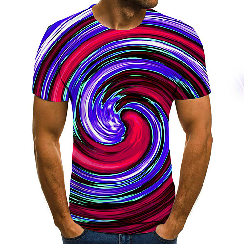 

Men's Daily T-shirt - 3D / Rainbow Rainbow