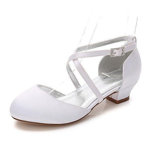 

Girls' Mary Jane Satin Heels Little Kids(4-7ys) / Big Kids(7years ) White / Ivory Spring / Party & Evening