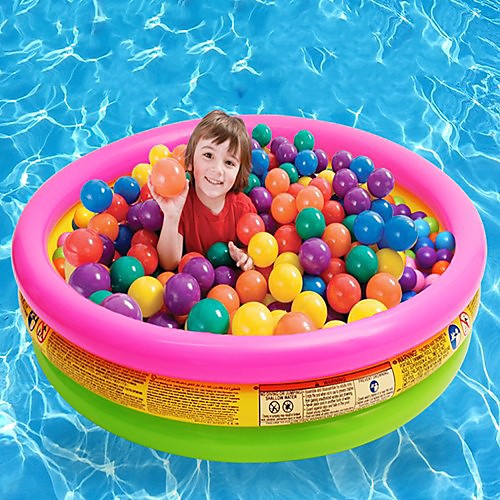 

more care Ball Pool Kiddie Pool Paddling Pool Inflatable Pool Fun Novelty Silica Gel Kid's Summer Fun with Kids