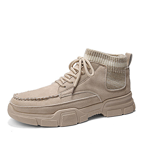 

Men's Combat Boots PU Winter Boots Black / Brown / Beige