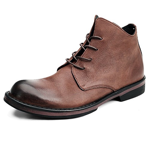 

Муж. Fashion Boots Наппа Leather Зима / Наступила зима Классика / Английский Ботинки Сохраняет тепло Ботинки Черный / Коричневый