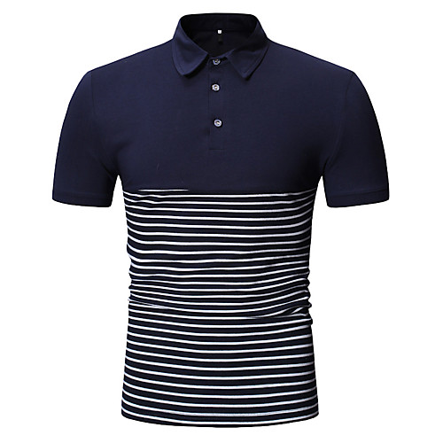 

Men's Daily Weekend Polo - Striped Black