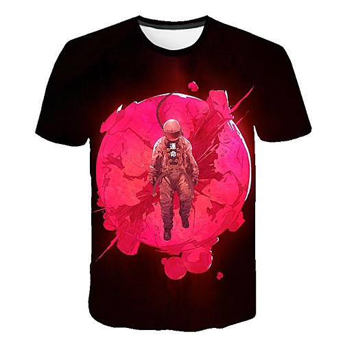 

Men's Daily T-shirt - 3D Print Red