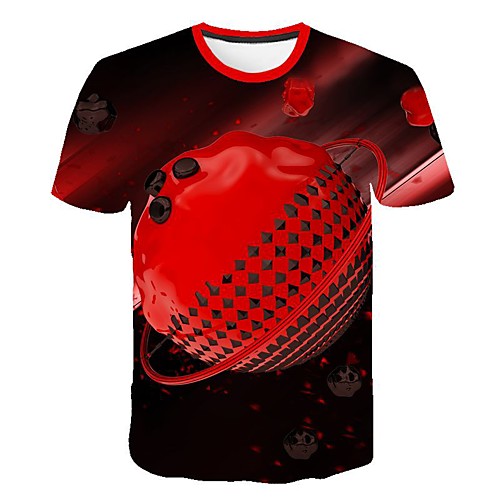 

Men's Daily T-shirt - 3D Print Red