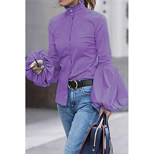 

Women's Daily Shirt - Solid Colored Black