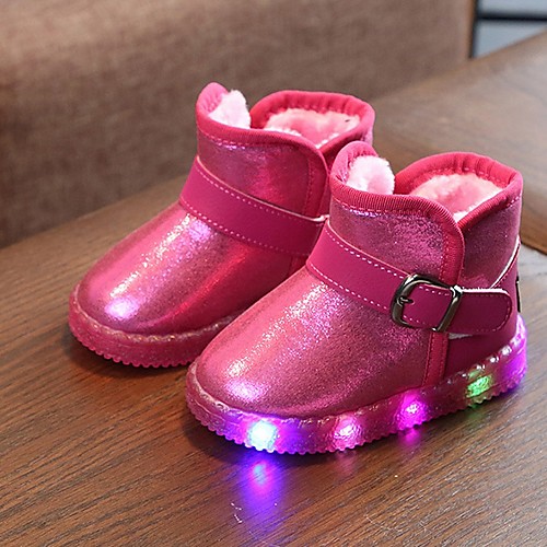 

Мальчики LED / Зимние сапоги Синтетика Ботинки Маленькие дети (4-7 лет) Черный / Пурпурный / Розовый Зима / Сапоги до середины икры