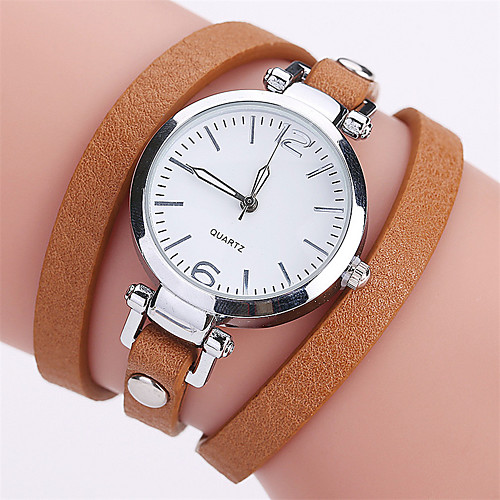 

Ladies Quartz Watches Antique Fashion Rose Gold PU Leather Chinese Quartz Light Brown Lace Blushing Pink Red Casual Watch 1 pc Analog One Year Battery Life