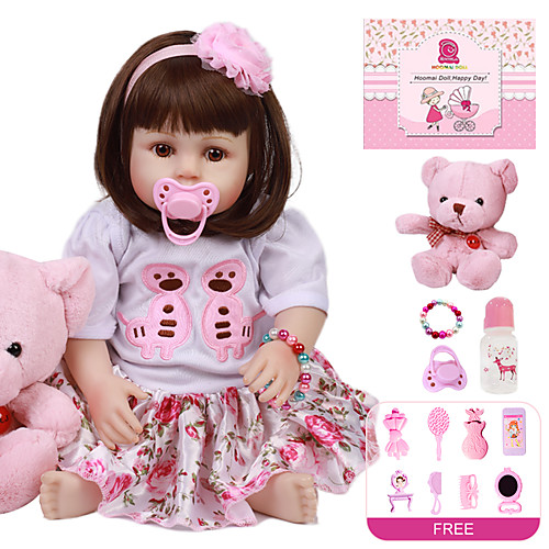 

Reborn Doll Baby Girl 18 inch Full Body Silicone - Kids / Teen Kid's Girls' Toy Gift