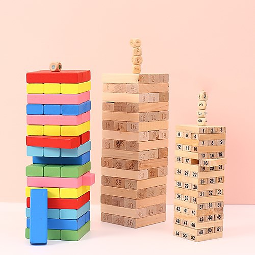 

Toys Toys Square Wood Pieces Unisex Gift