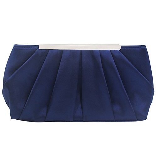 

Women's Satin Evening Bag Solid Color Silver / Blue