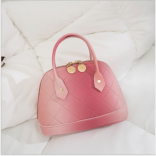 

Women's PU Top Handle Bag Solid Color Blushing Pink / Blue / Gray