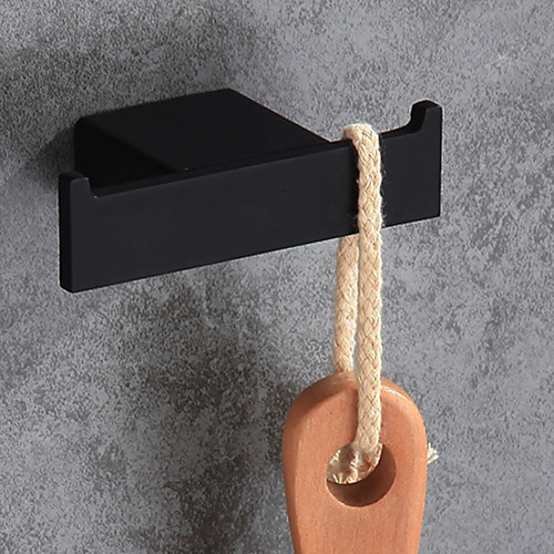 

Unique Design Double Robe Hook Metal Bathroom Accessories Wall Mounted Cloth Hat Hanger for Bathroom Toilet Shower Room Cloakroom