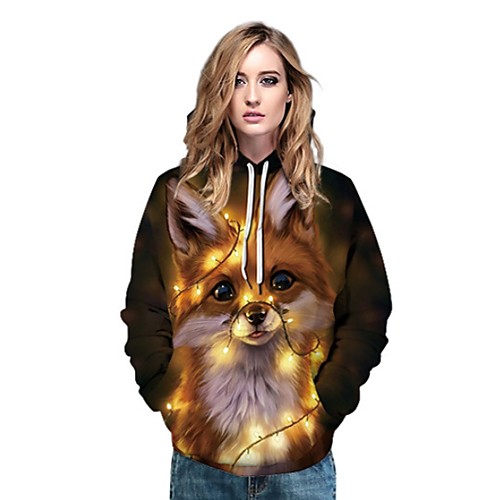 

Women's Christmas Hoodie - 3D Brown M