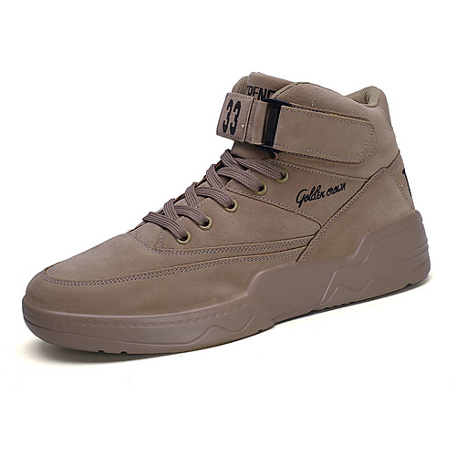 

Men's Comfort Shoes Pigskin Winter Athletic Shoes Basketball Shoes Black / Brown / Gray