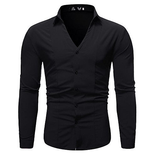 

Men's Daily Shirt - Solid Colored Black