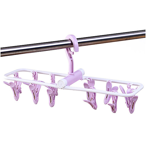 

B808 Windproof Plastic 12 Clip Folding Hanger
