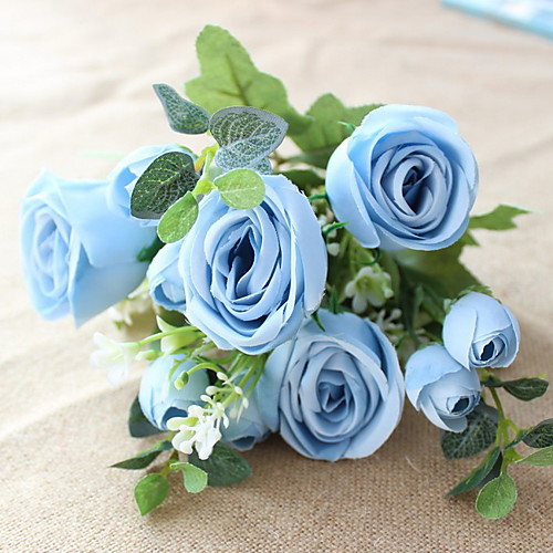 

Artificial Flowers 1 Branch Classic Modern Contemporary Roses Tabletop Flower