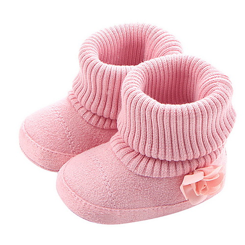 

Girls' Snow Boots Suede Boots Little Kids(4-7ys) Pink / Brown / Gray Winter / Booties / Ankle Boots