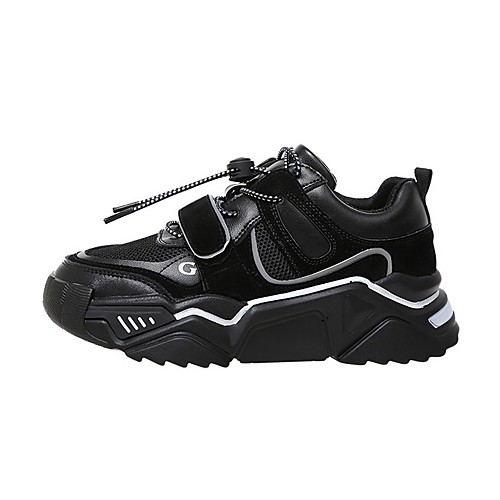 

Women's Athletic Shoes Flat Heel Round Toe PU Fall Black / Green / Beige