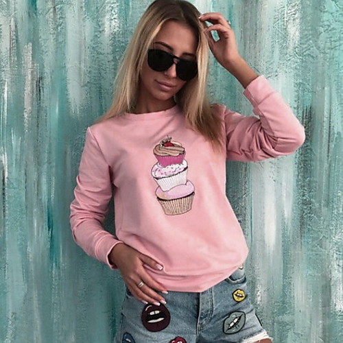 

Women's Basic Sweatshirt - Ice Cream Blushing Pink S