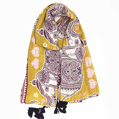 

Women's Basic Rectangle Scarf - Print