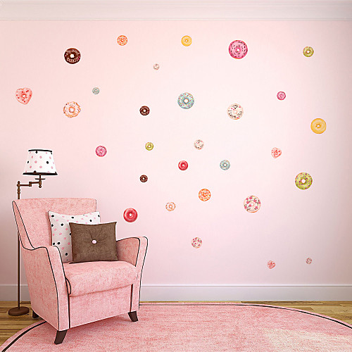 

Translucent Doughnuts Decorative Wall Stickers - Plane Wall Stickers Shapes Nursery / Kids Room