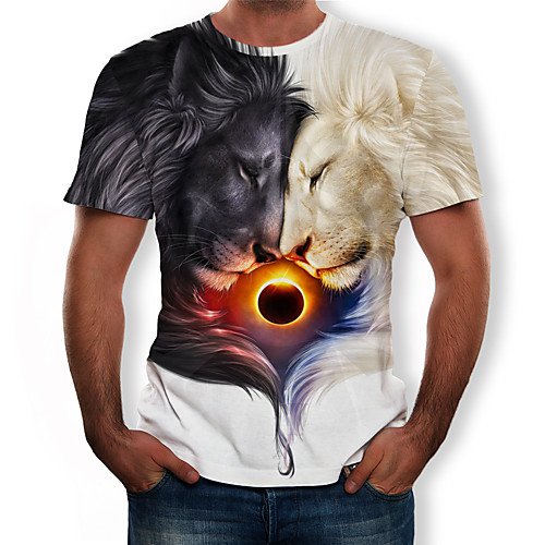 

Men's Daily T-shirt - 3D Print Gray