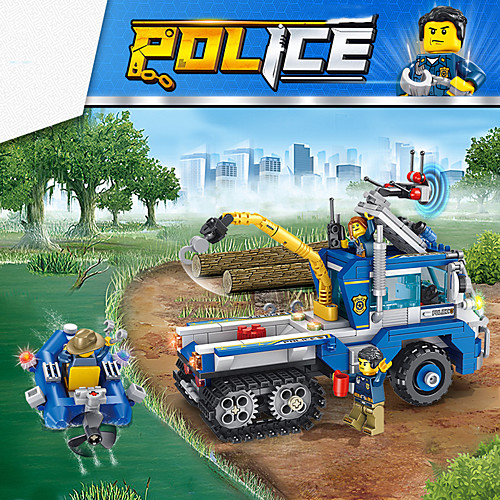 

Building Blocks 478/476 pcs Vehicles Ship compatible Legoing Simulation Police car Boat All Toy Gift / Kid's