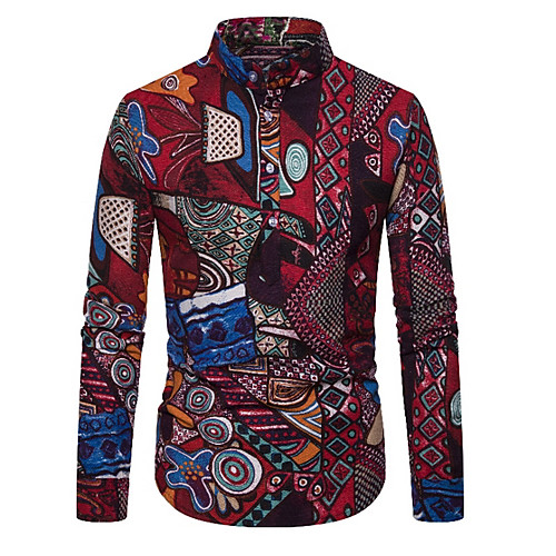 

Men's Daily Shirt - Tribal Rainbow