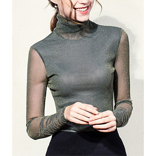 

Women's Daily T-shirt - Solid Colored Black