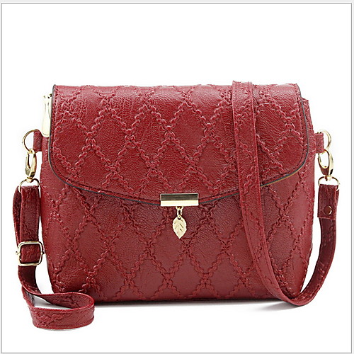 

Women's Chain PU Crossbody Bag Solid Color Black / Blushing Pink / Red