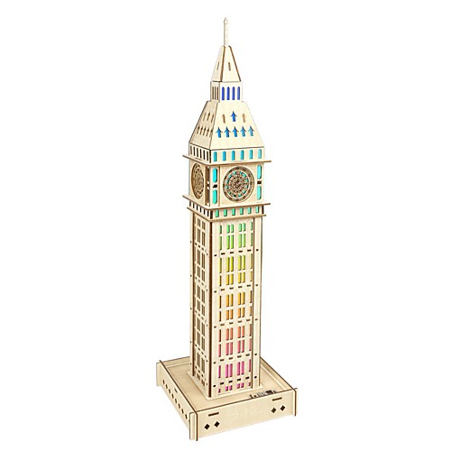 

3D пазлы Деревянные пазлы Биг Бен моделирование Ручная работа деревянный 63 pcs Детские Взрослые Все Игрушки Подарок