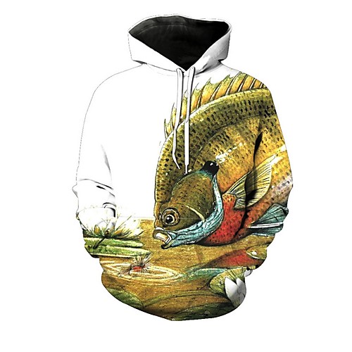 

Men's Casual Hoodie - Print Yellow US34 / UK34 / EU42