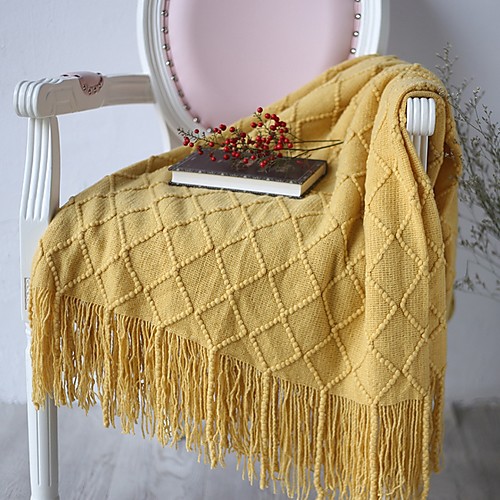 

Многофункциональные одеяла, Сплошной цвет Акриловые волокна удобный одеяла