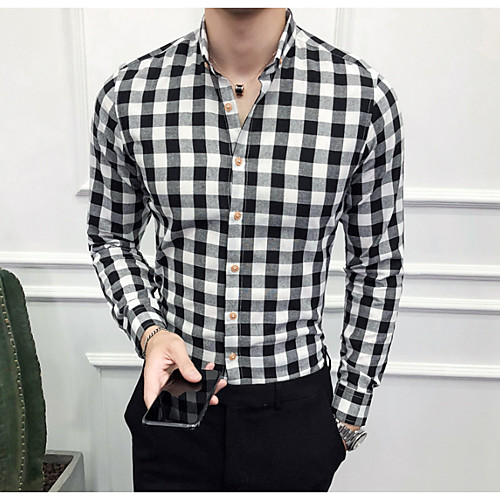 

Men's Daily Shirt - Plaid Black