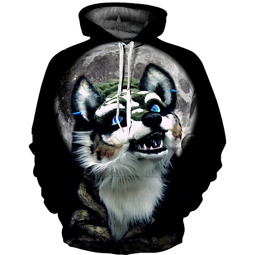 

Men's Basic Hoodie - 3D Black US32 / UK32 / EU40