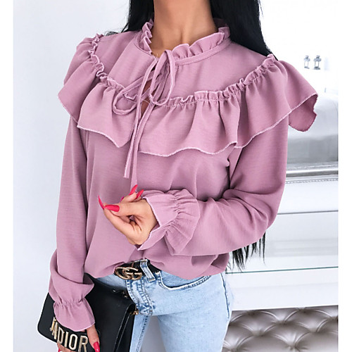 

Women's Daily Shirt - Solid Colored Purple