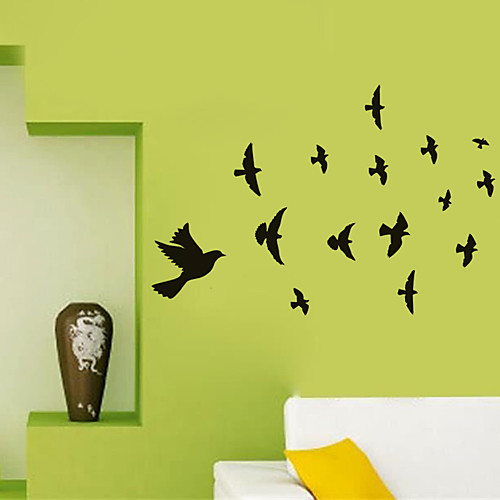 фото Декоративные настенные наклейки - плоские настенные наклейки для птичьих комнат / офис / детская комната lightinthebox