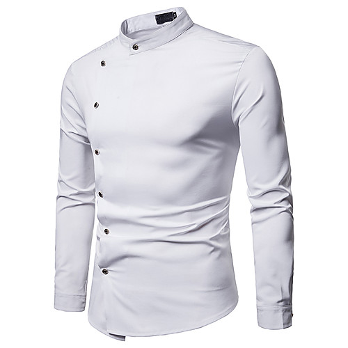 

Men's Daily Basic Shirt - Solid Colored Black