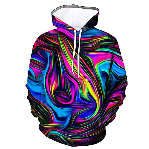 

Men's Basic Hoodie - 3D Rainbow US32 / UK32 / EU40