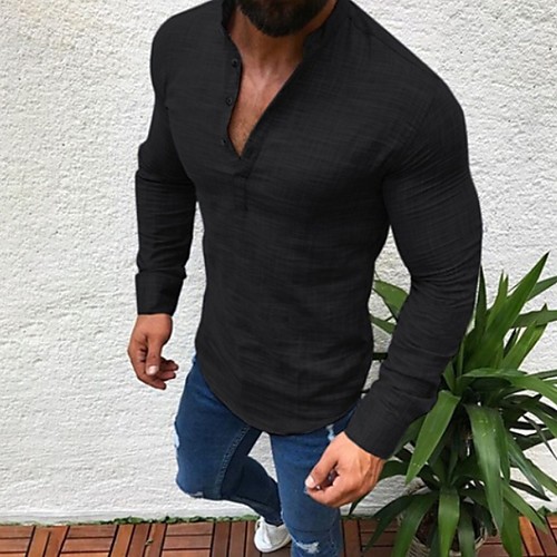 

Men's Daily Shirt - Solid Colored Black