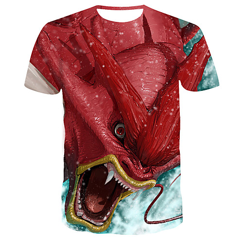 

Men's Daily T-shirt - 3D Print Red